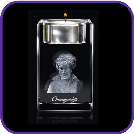 FotoGlas met waxine